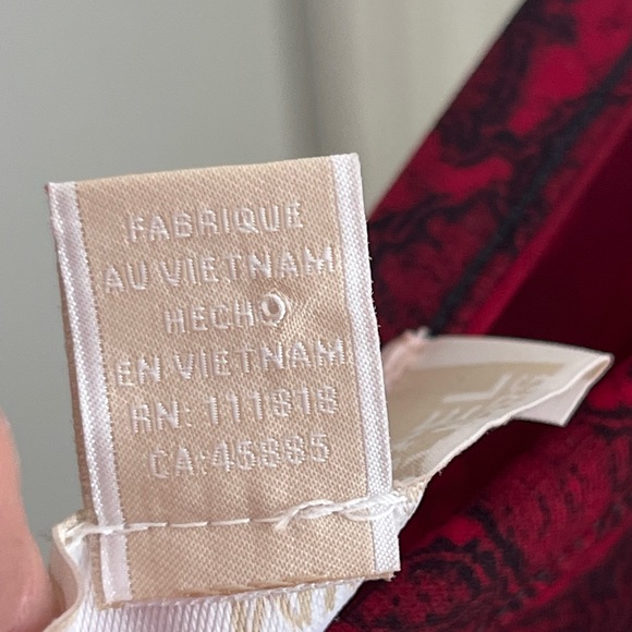 MICHAEL Michael Kors Cinnabar Red and Black Long Sleeve Pullover Dress - Picture 15 of 15